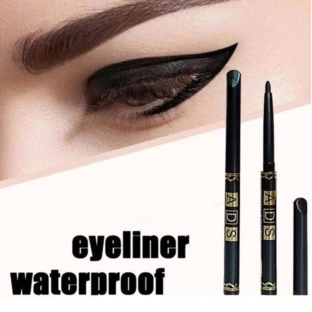 Black Coffee color Auto-Rotating Eyeliner Brow Pen Makeup Pencil Long-Lasting Smudge-Proof Definition for Eyes