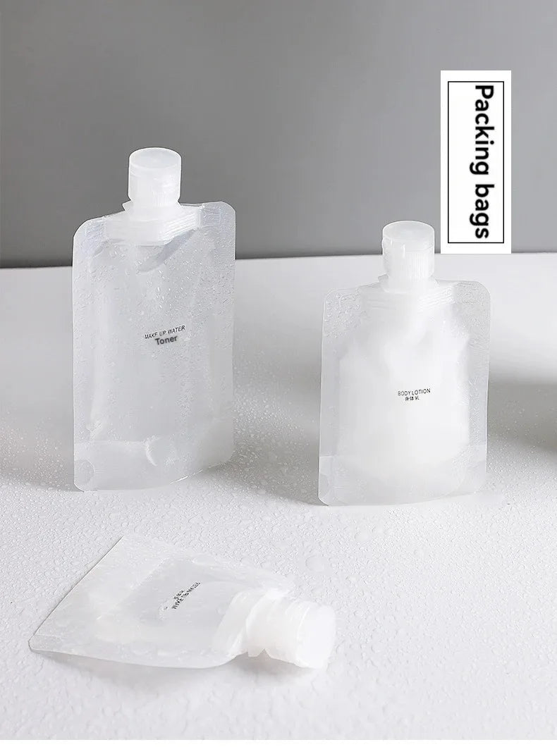 10Pcs 30/50/100ML Thickened Travel Subpackage Cosmetic Lotion Shower Gel Shampoo Portable Facial Cleanser