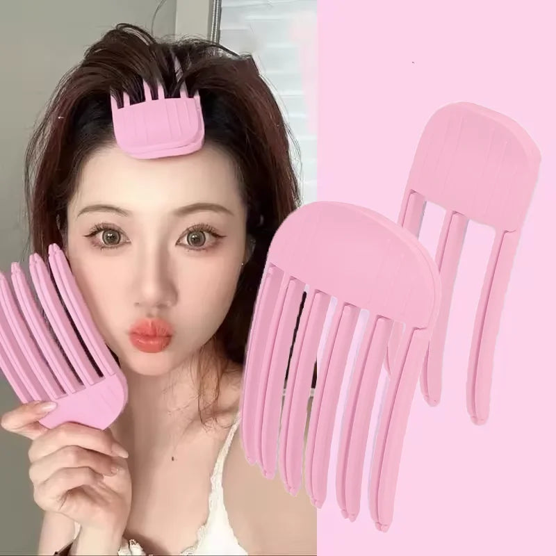 1/2 natural fluffy hairpins non-heat hairpins DIY hair style fluffy tools hair root clips curling fixed shape clips hairpins set