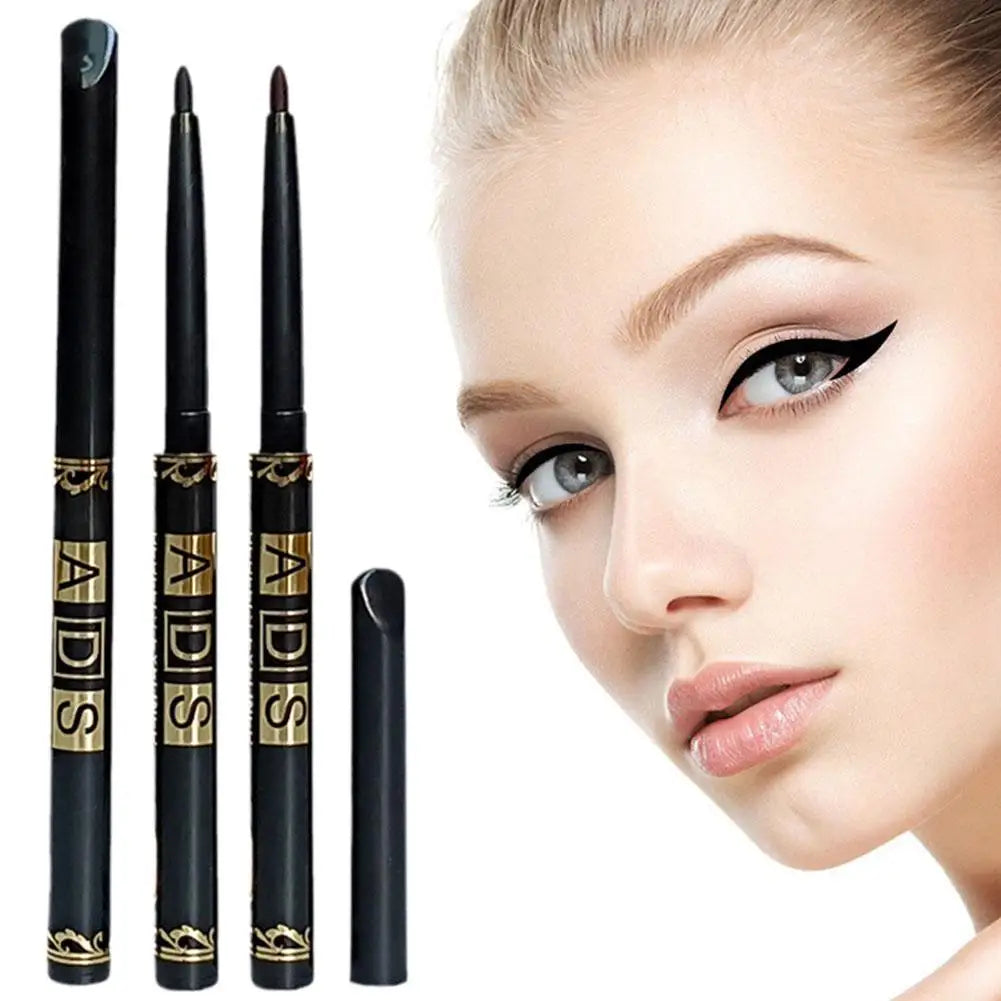Black Coffee color Auto-Rotating Eyeliner Brow Pen Makeup Pencil Long-Lasting Smudge-Proof Definition for Eyes
