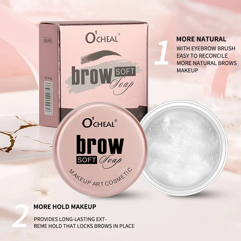 Eyebrow Styling Gel 3D Feathery Wild Brow Wax Waterproof Long Lasting Easy To Wear Shaping Eyebrows Makeup Sculpt Soap Cosmetics