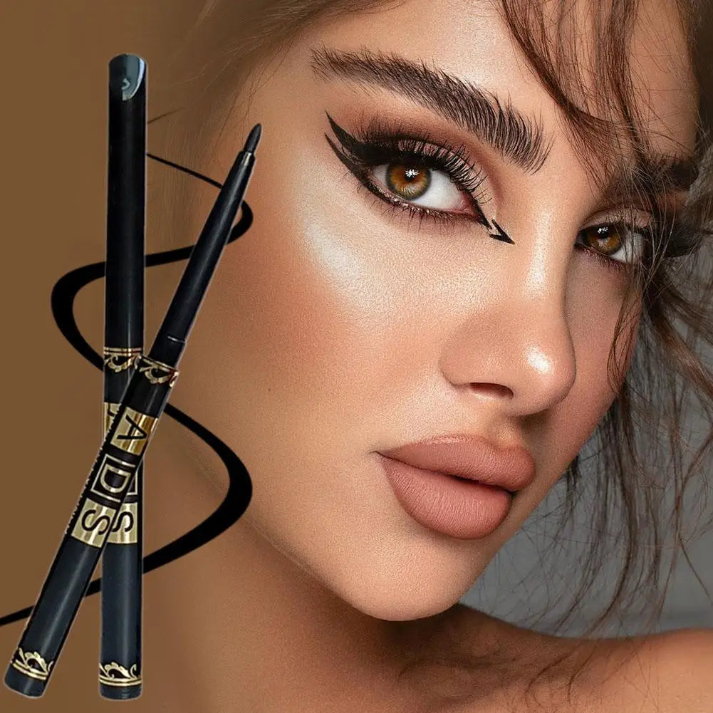 Black Coffee color Auto-Rotating Eyeliner Brow Pen Makeup Pencil Long-Lasting Smudge-Proof Definition for Eyes